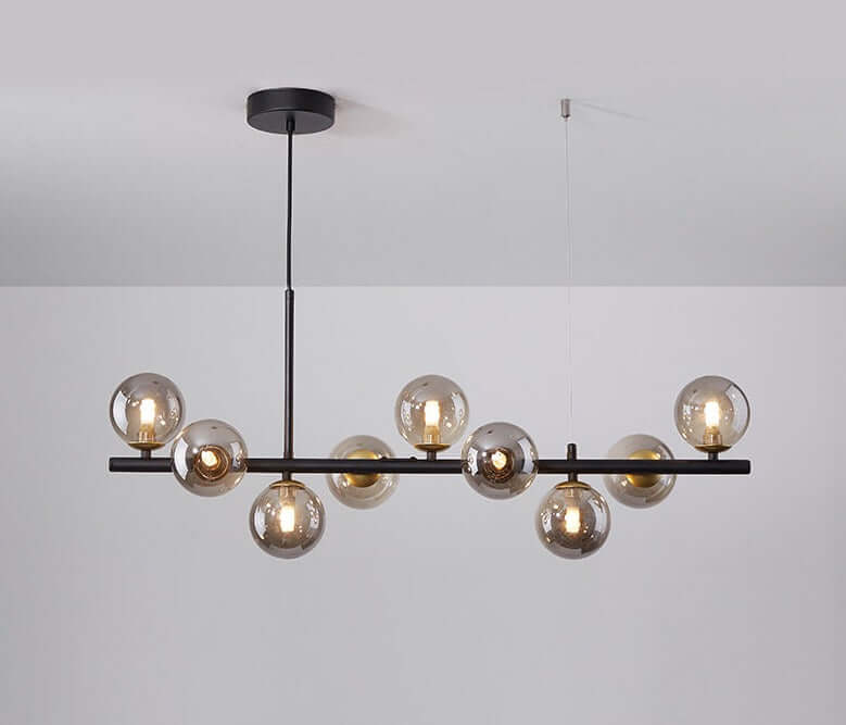 Elegant Glass & Iron Pendant Light