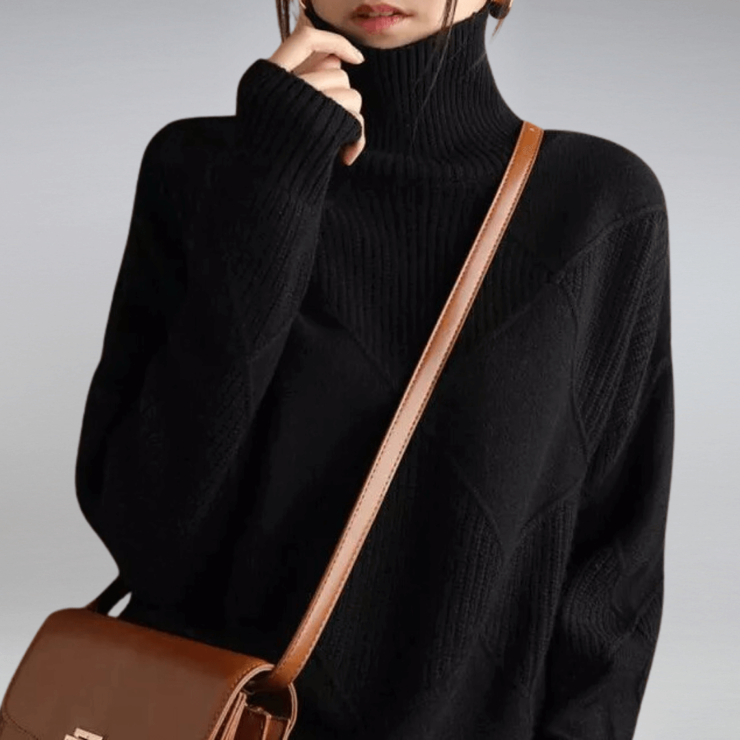 Women's Turtleneck Relaxed Fit Sweater