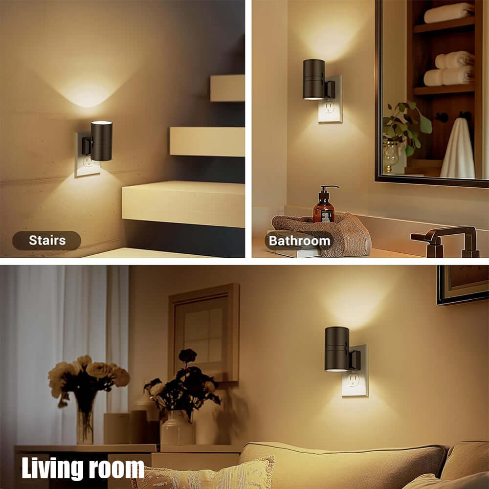 LED Night Lamp with Dual Modes - Auto On/Off