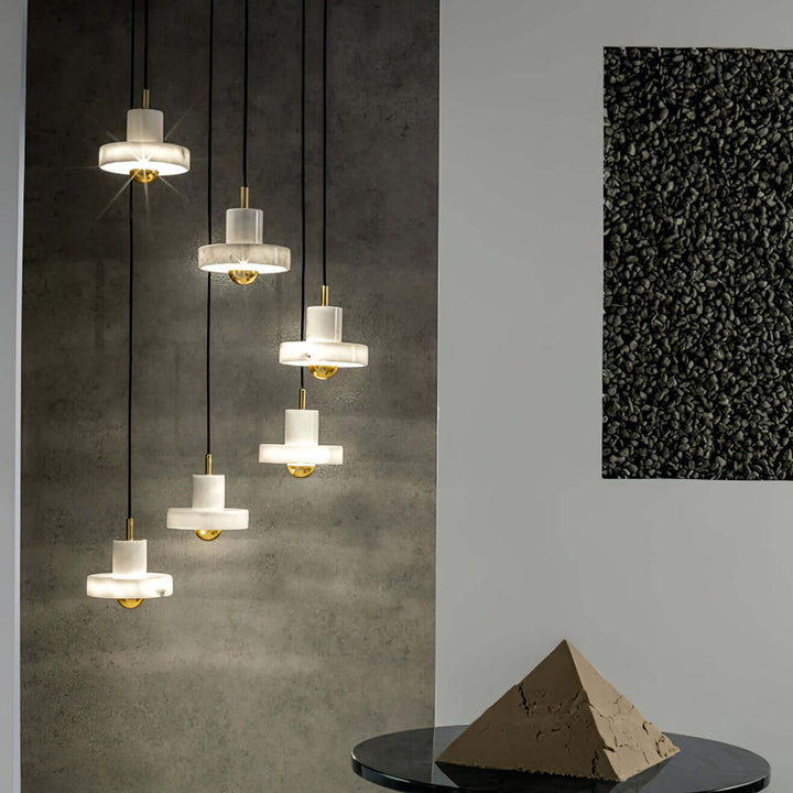 Marble Pendant Lamp with Integrated LED