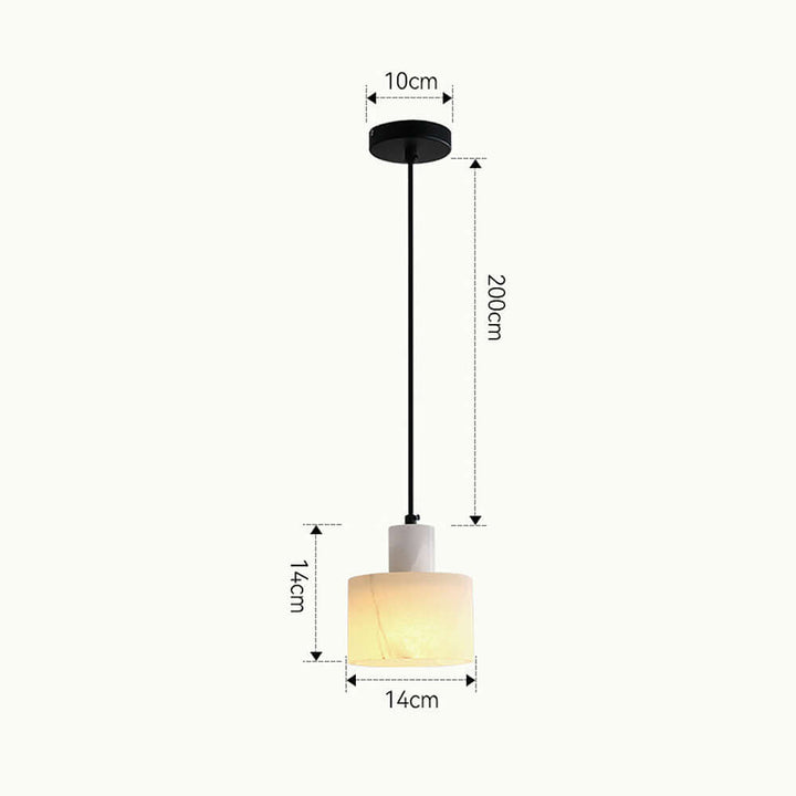 Modern White Marble Pendant Light