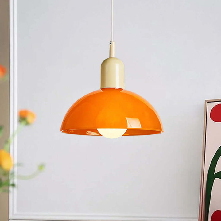 Colorful Glass Bowl Pendant Light