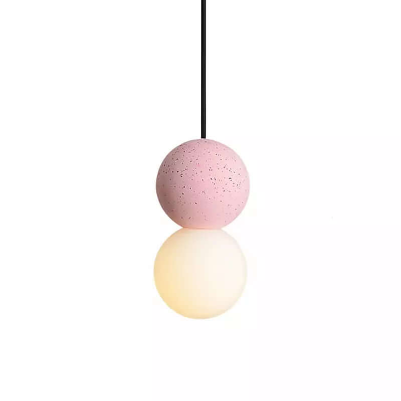 Modern Pendant Lamp with Volcanic Rock Diffuser