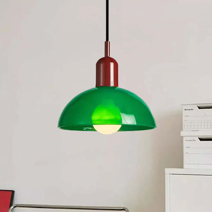 Colorful Glass Bowl Pendant Light