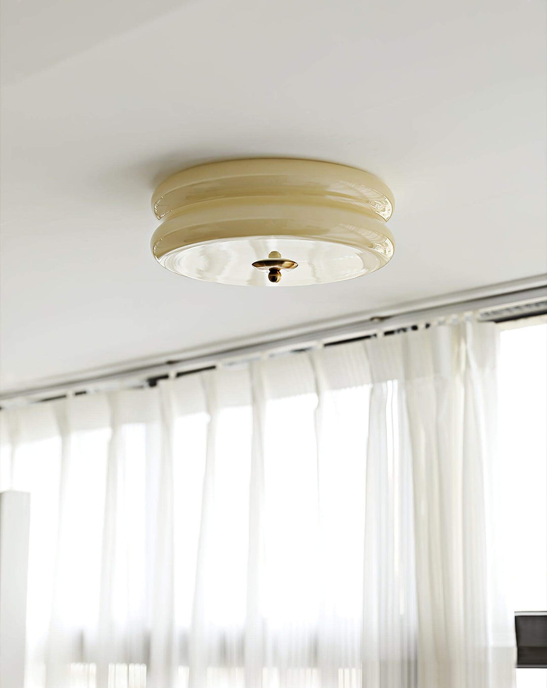 Geometric Art Deco Ceiling Light Fixture