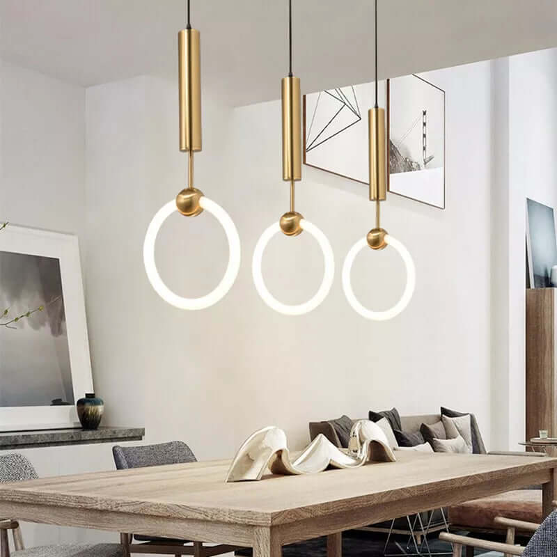 Modern LED Pendant Light Fixture for Minimalist Home Decor