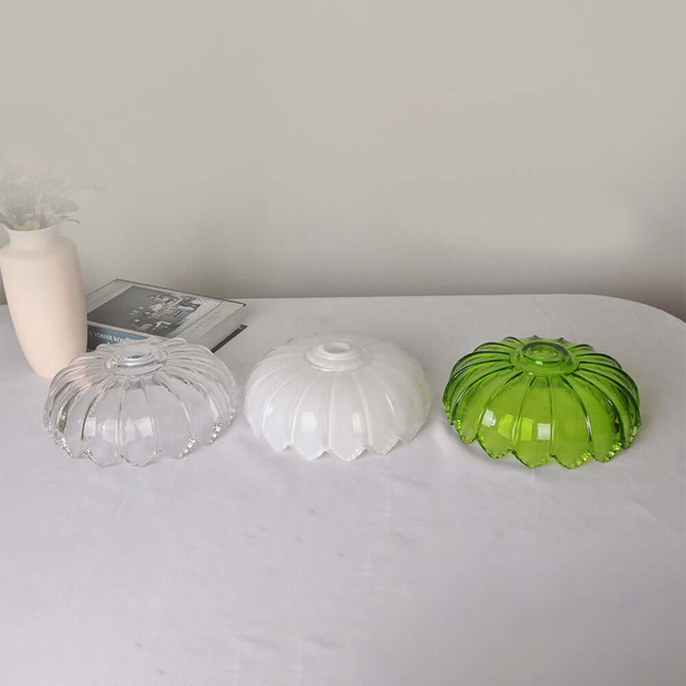 Vintage Glazed Floral Hanging Lamp