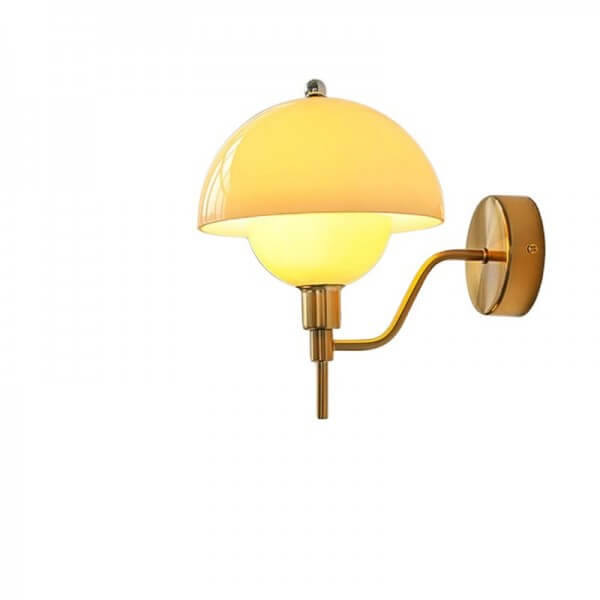 Elegant Mushroom Glass Wall Light