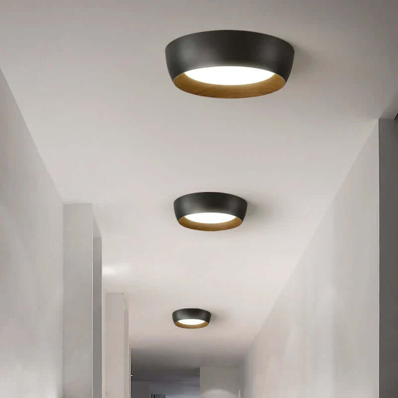 Modern Wood Accent Ceiling Light