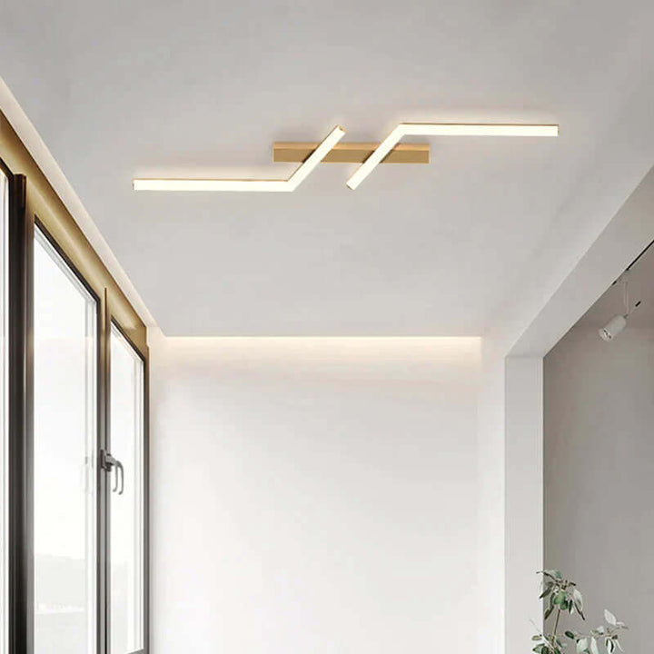 Modern LED Ceiling Light with Line Design