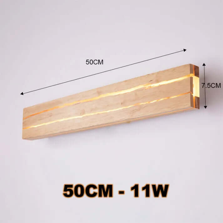 Modern Wood Crack LED Wall Sconce Light