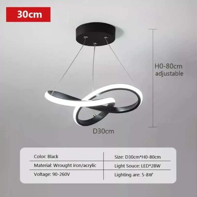 Modern LED Ceiling Light with Remote, 24cm