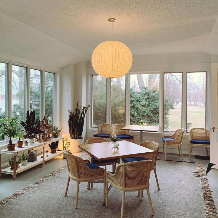 Nordic Style Pendant Lamp with Semi-Wood Finish