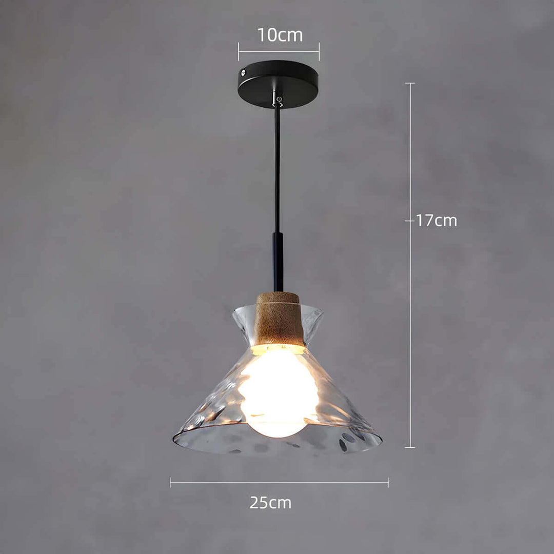 Modern Glass Chandelier for Dining Room, Entryway or Kitchen Lighting