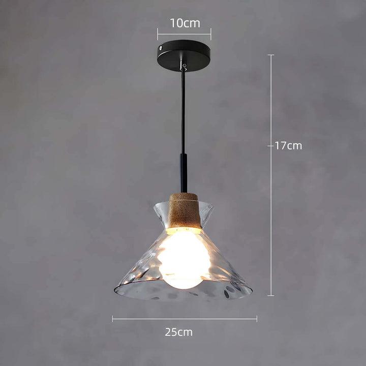 Modern Glass Chandelier for Dining Room, Entryway or Kitchen Lighting