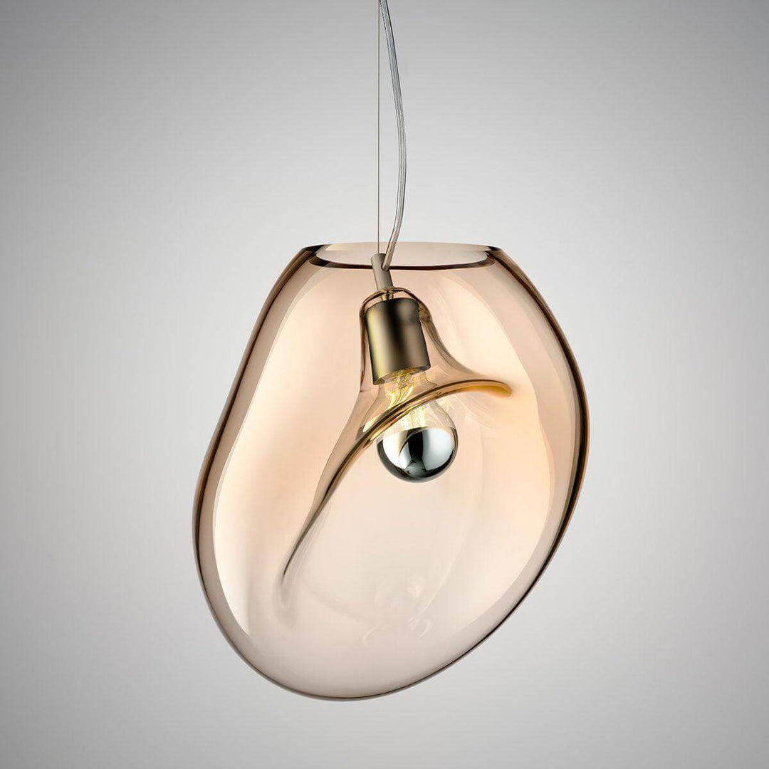 Modern Glass Pendant Lamp, Water Drop Design