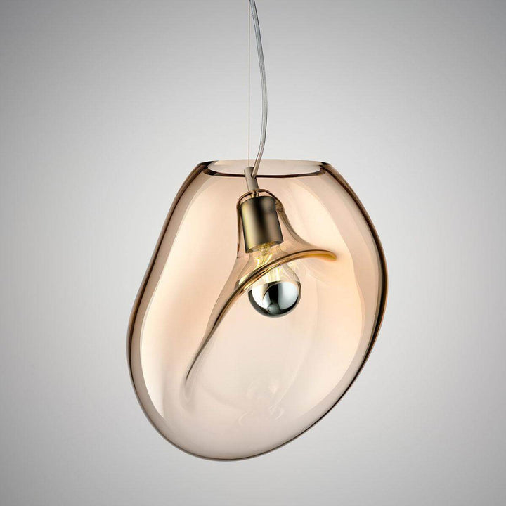 Modern Glass Pendant Lamp, Water Drop Design