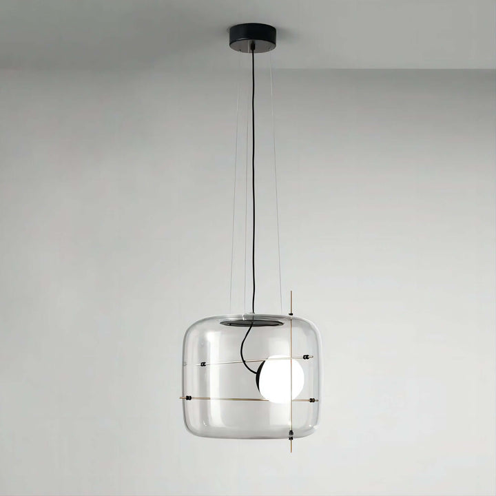 Modern Glass Pendant Light 30cm