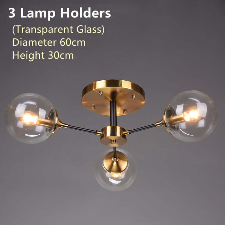 Modern Copper LED Chandelier