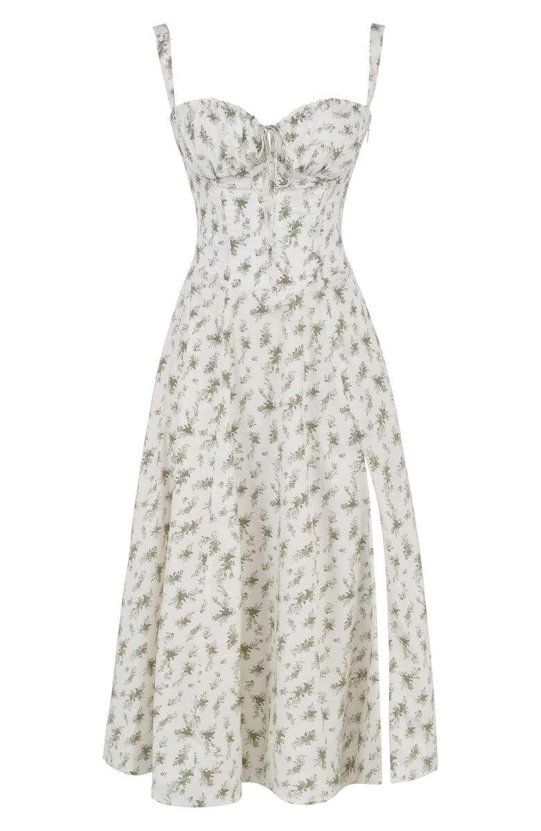 Printed Bustier Dress - Summer Dress
