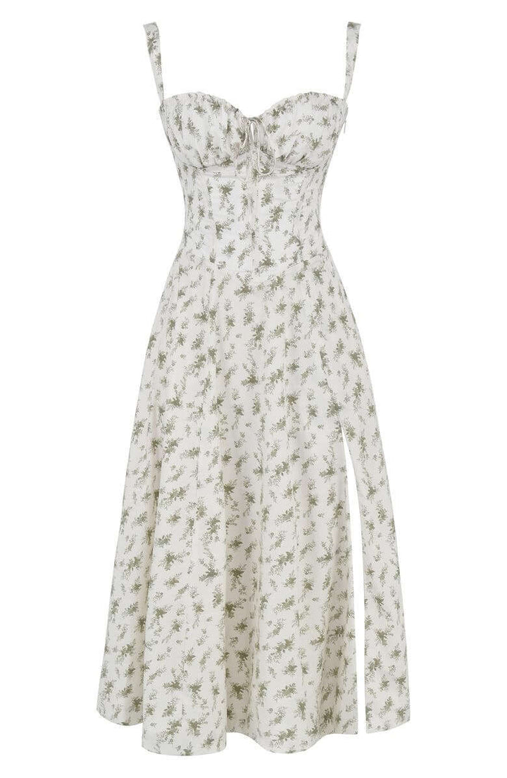 Printed Bustier Dress - Summer Dress