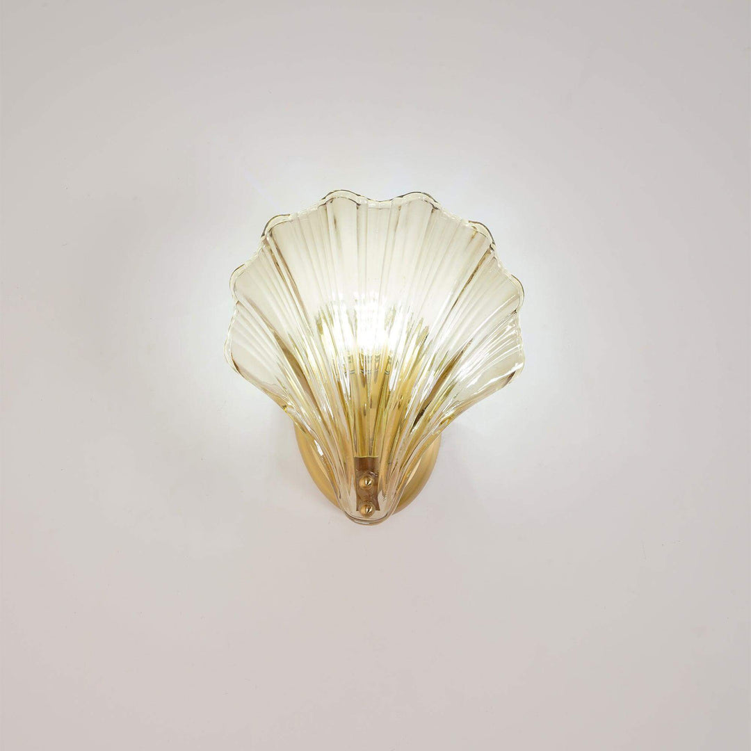 Seashell Wall Light Fixture, Nautical Decor, 20cm