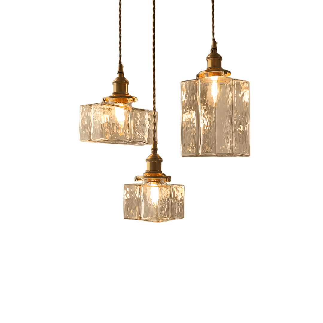 Retro Hanging Glass Lamp