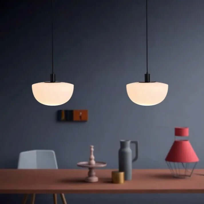 Spherical Glass Pendant Light
