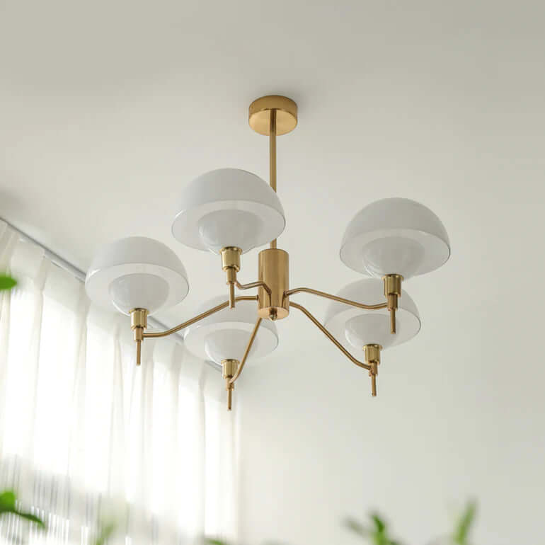 Elegant Cream Bubble Chandelier