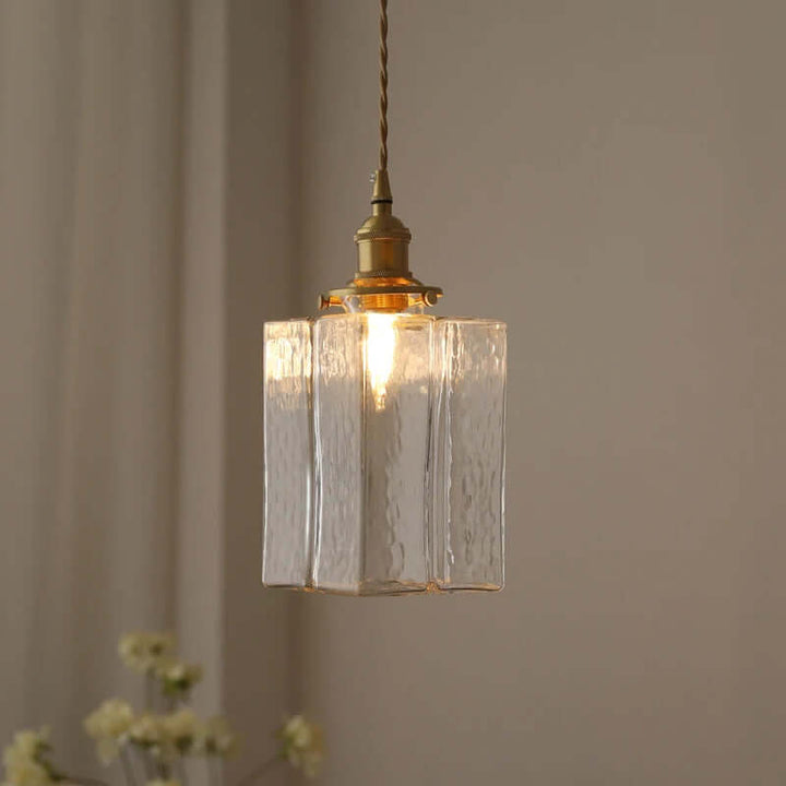 Retro Hanging Glass Lamp