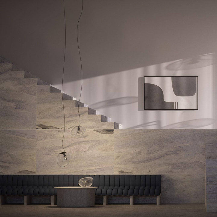 Modern Glass Pendant Lamp, Water Drop Design