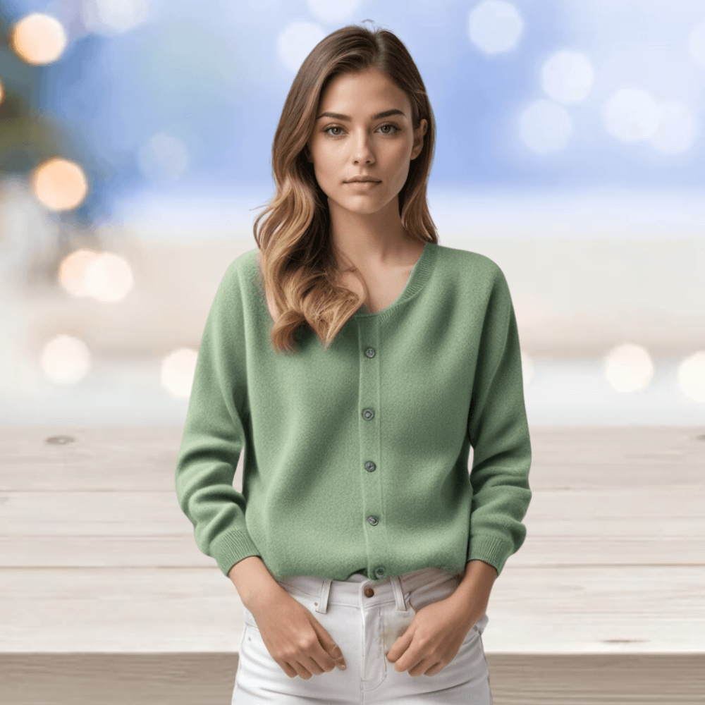 Women's Cardigan with V-Neck