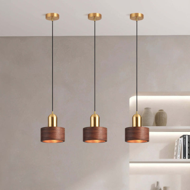 Cylinder Pendant Light - Japanese Style Hanging Lamp