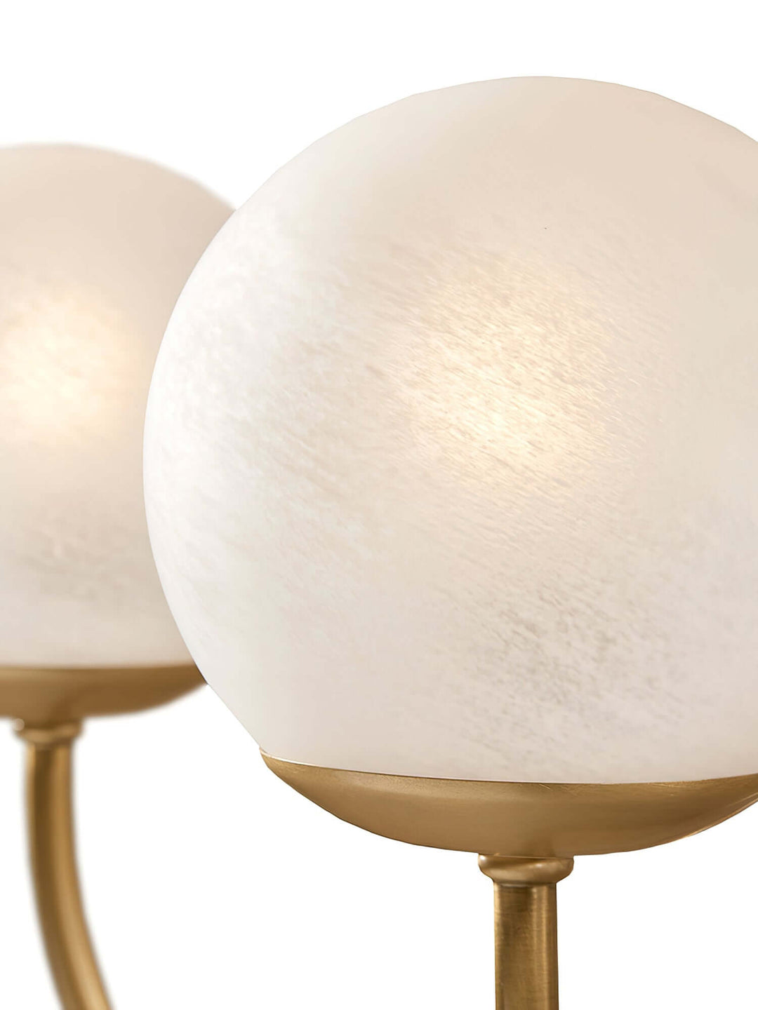 Modern 6-Light Spherical Glass Chandelier 75cm