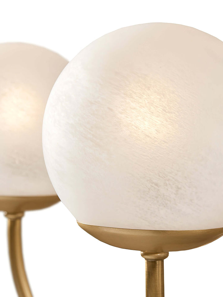 Modern 6-Light Spherical Glass Chandelier 75cm