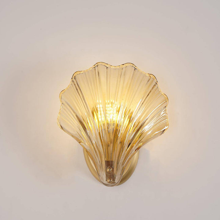 Seashell Wall Light Fixture, Nautical Decor, 20cm