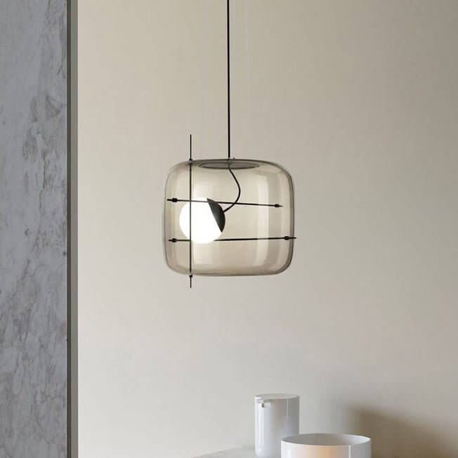 Modern Glass Pendant Light 30cm