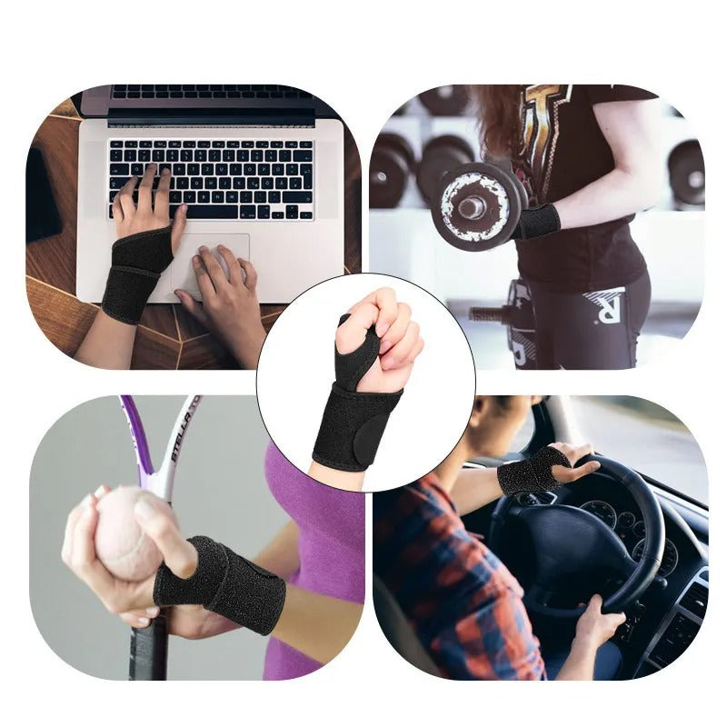 Unisex orthopedic wrist support. Ideal for carpal tunnel, arthritis pain relief, injury recovery. Adjustable & breathable.