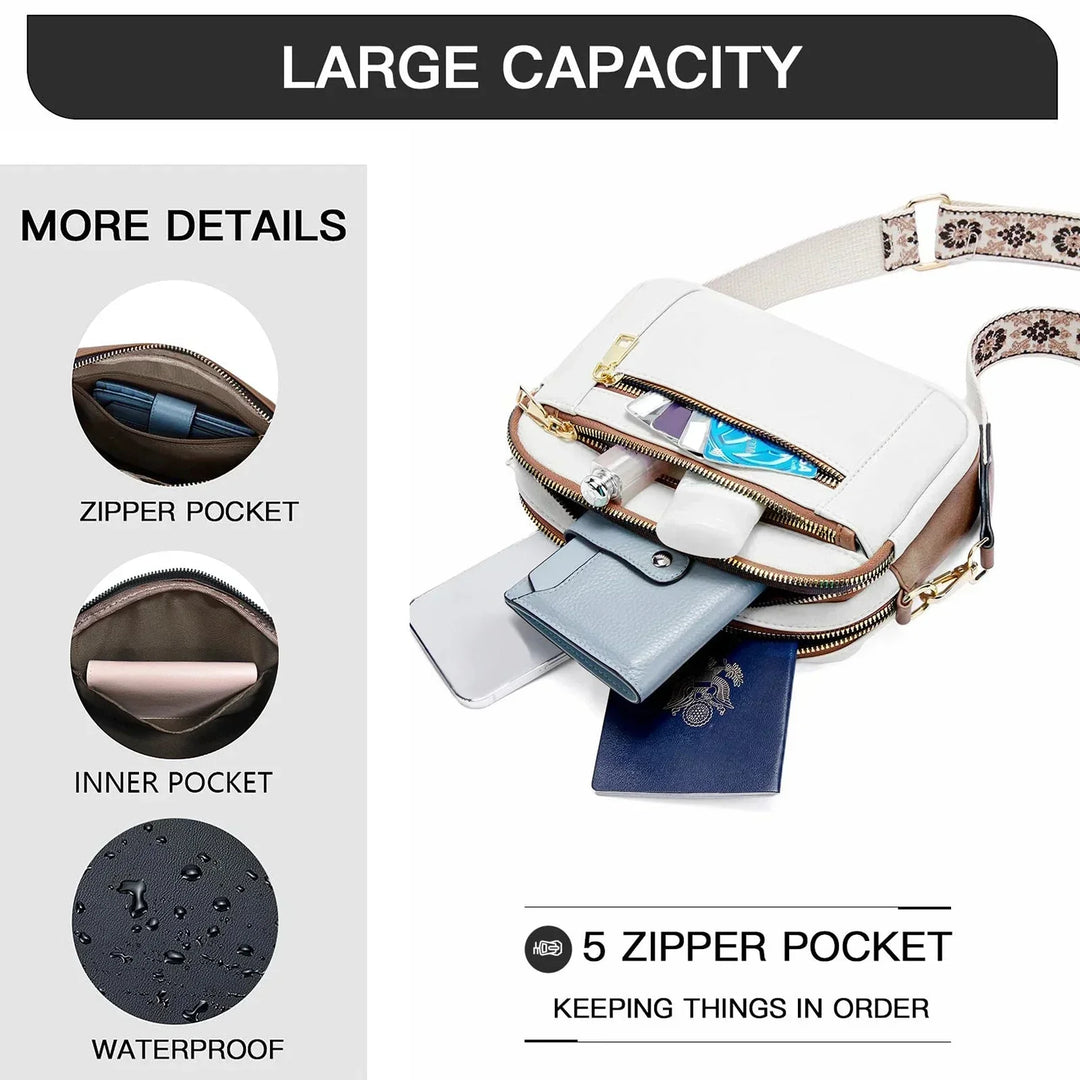 Practical adjustable shoulder strap for women's handbags. A versatile replacement for cross-body style.