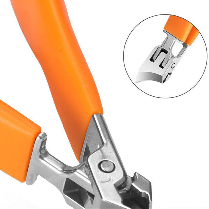Durable extra-wide nail clippers, anti-splash design ensures neat grooming for thick fingernails & toenails.