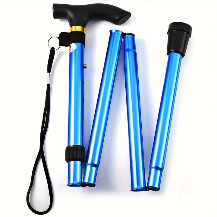 Ergonomic adjustable walking stick for adults, features a comfortable handle & non-slip tip for safety.