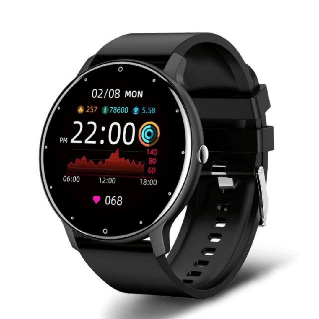 Advanced unisex smartwatch for health tracking, fitness monitoring, and smart notifications; long battery life.