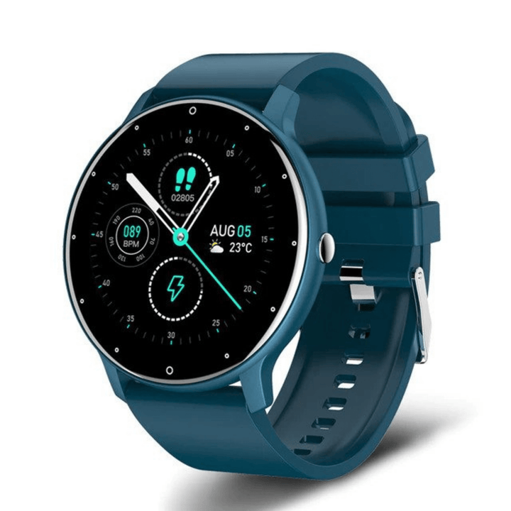 Unisex digital smart watch & health monitor, featuring sleep analysis, step counting & call notifications.