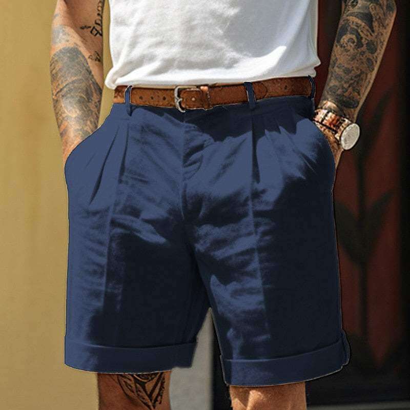 Men's Pleated Shorts