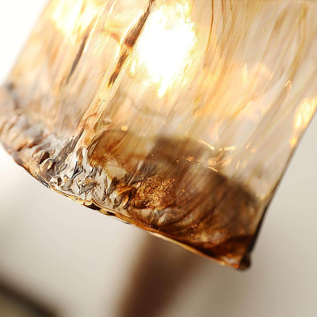 Brown Glass Pendant Light Fixture