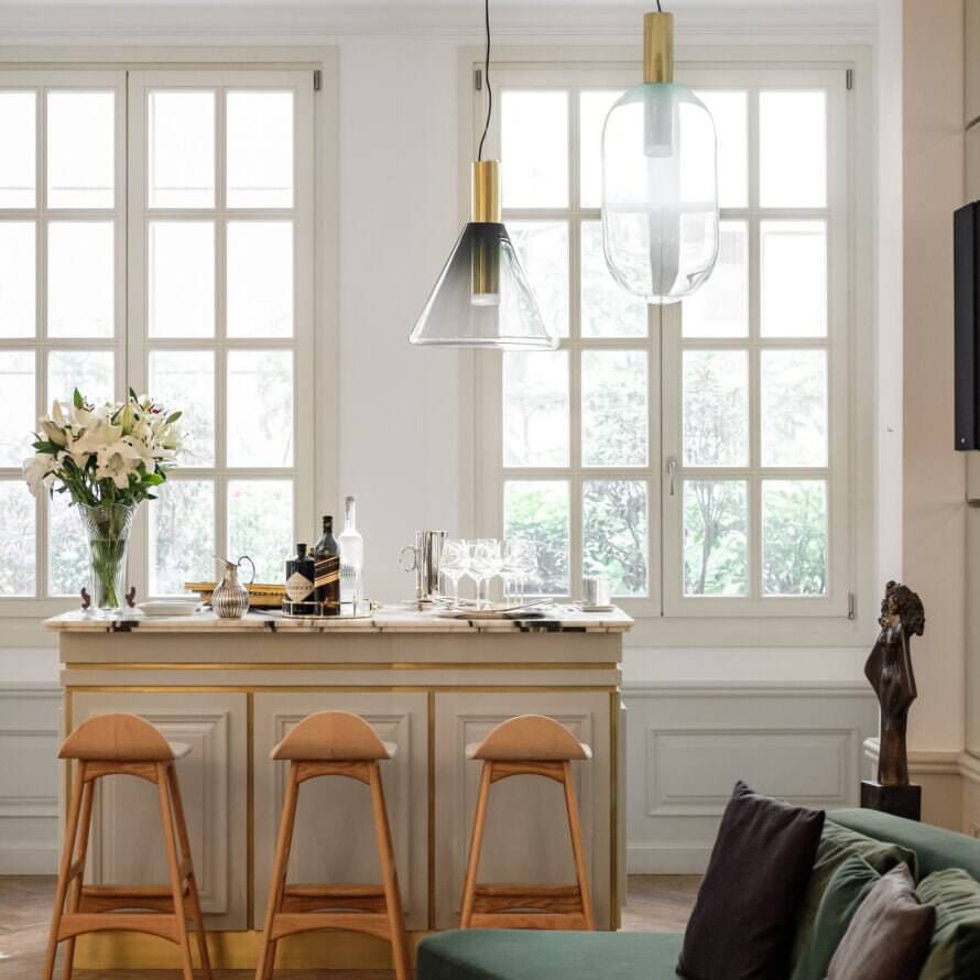 Modern Glass Pendant Lamp for Ambient Lighting