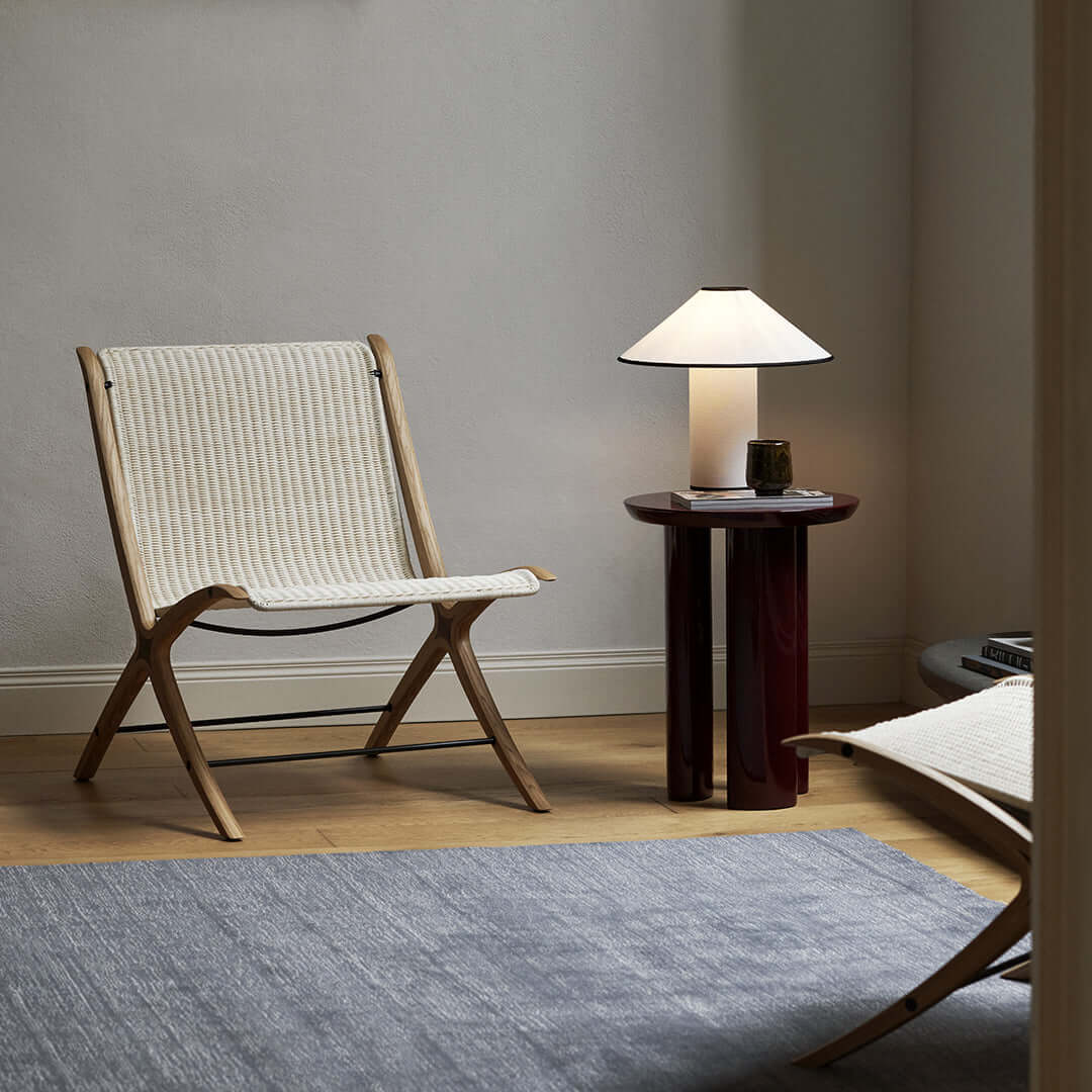 Elegant Metal & Fabric Table Lamp 32cm