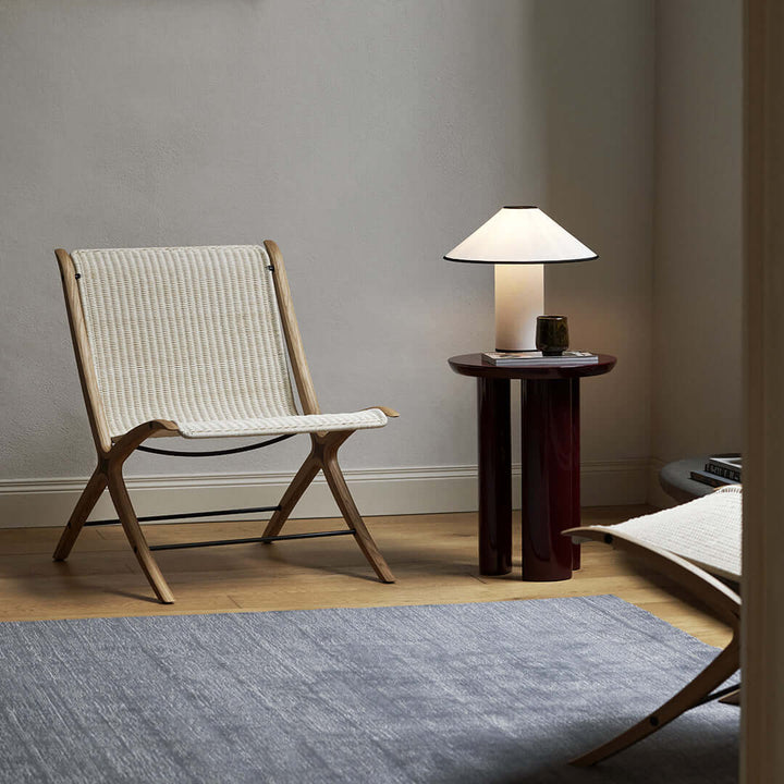 Elegant Metal & Fabric Table Lamp 32cm