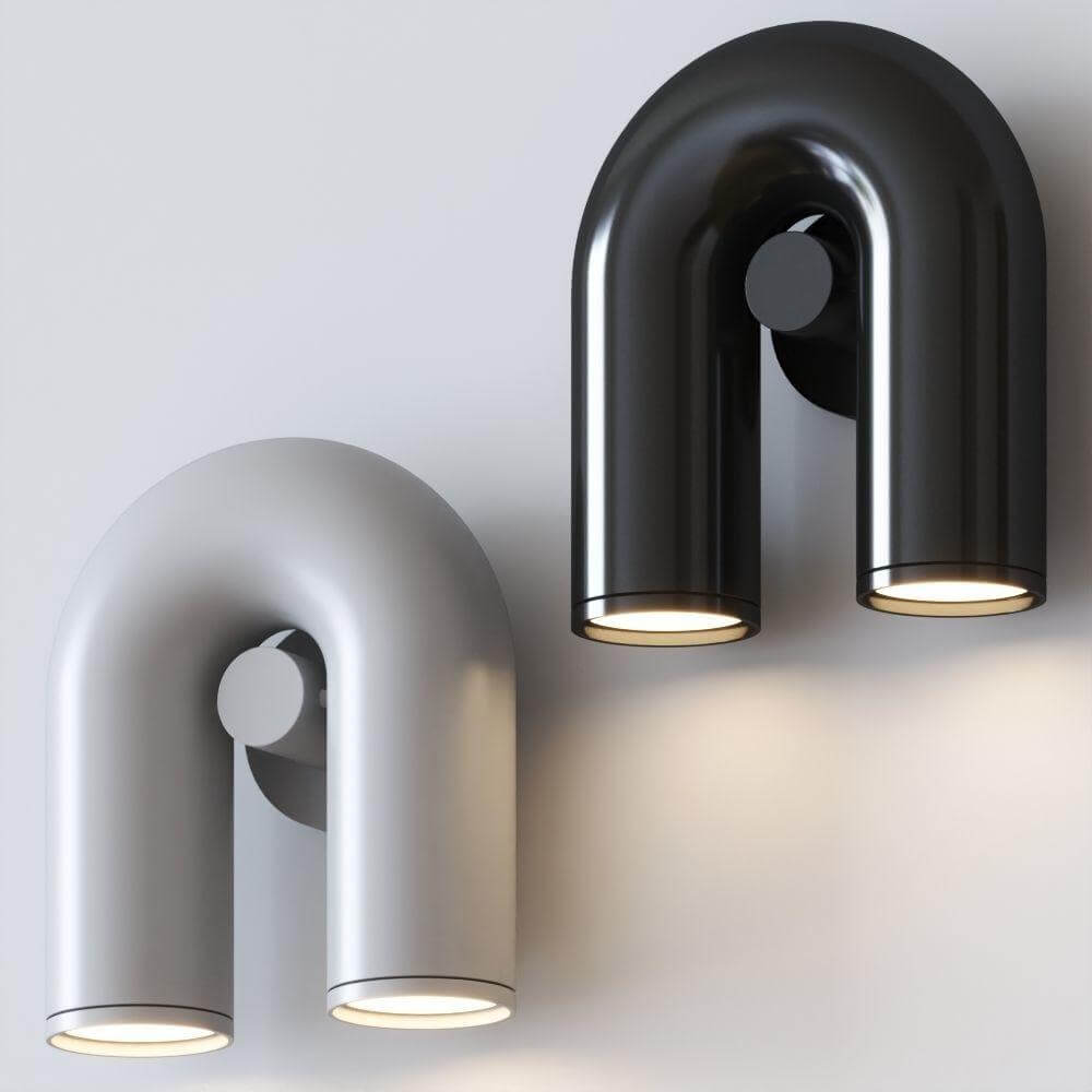 Adjustable U-Shaped Wall Lamp