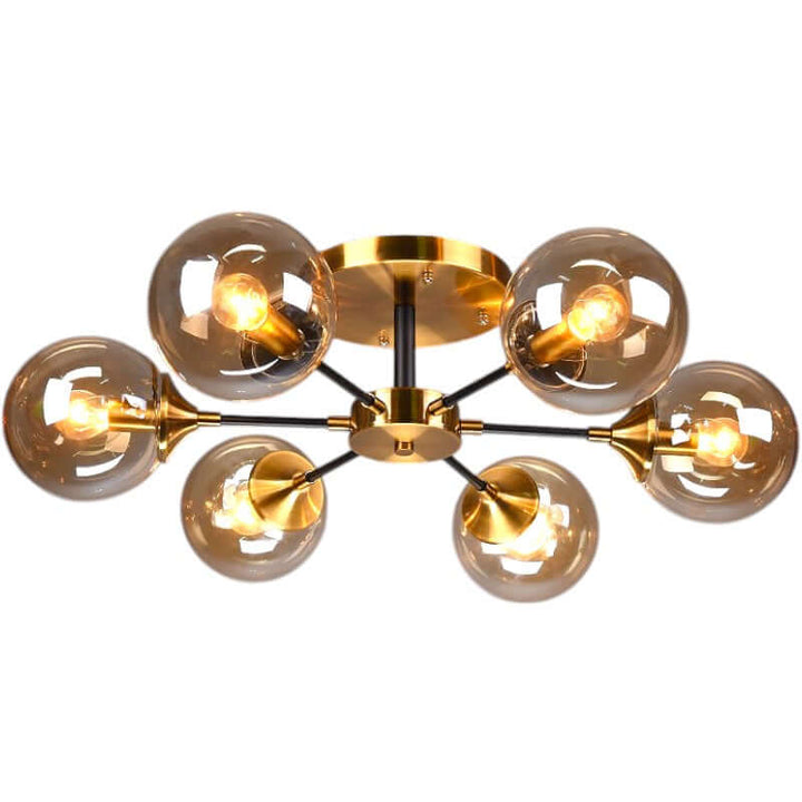 Modern Copper LED Chandelier